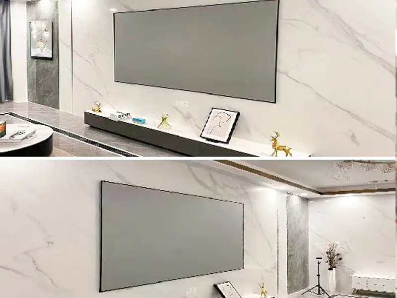 PVC Front Projection Film Projector Screen Fabric