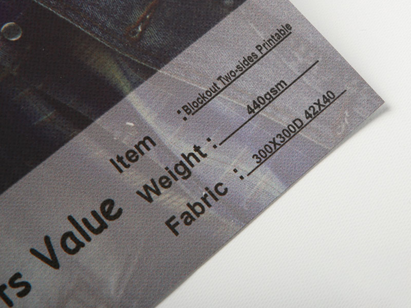 440gsm Duplex postesque nigrum PVC Tectum Film